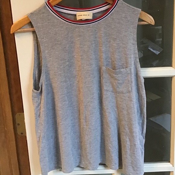 ‘Enough About Me...’ Sporty Muscle Tee - Picture 3 of 3